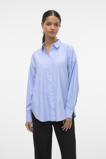 Vero Moda Blouse VMFANNI LS SHIRT WVN GA NOOS 10314683 Hydrangea/Sana