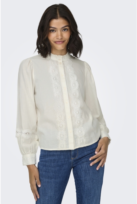 Jacqueline de Yong jdyflo l/s lace shirt wvn