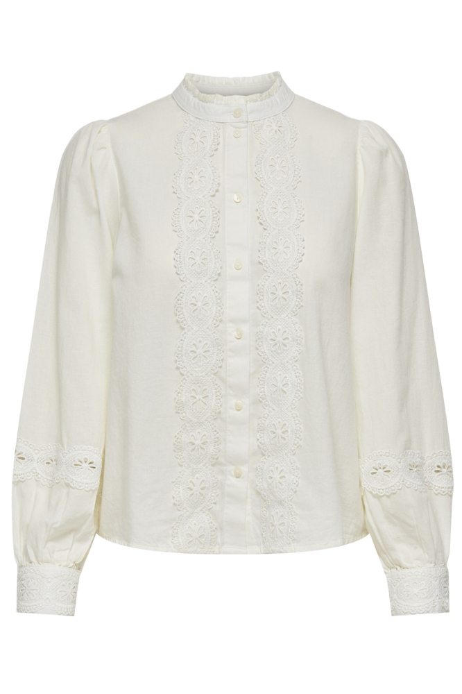 JDYFLO L/S LACE SHIRT WVN 15333977 CLOUD DANCER