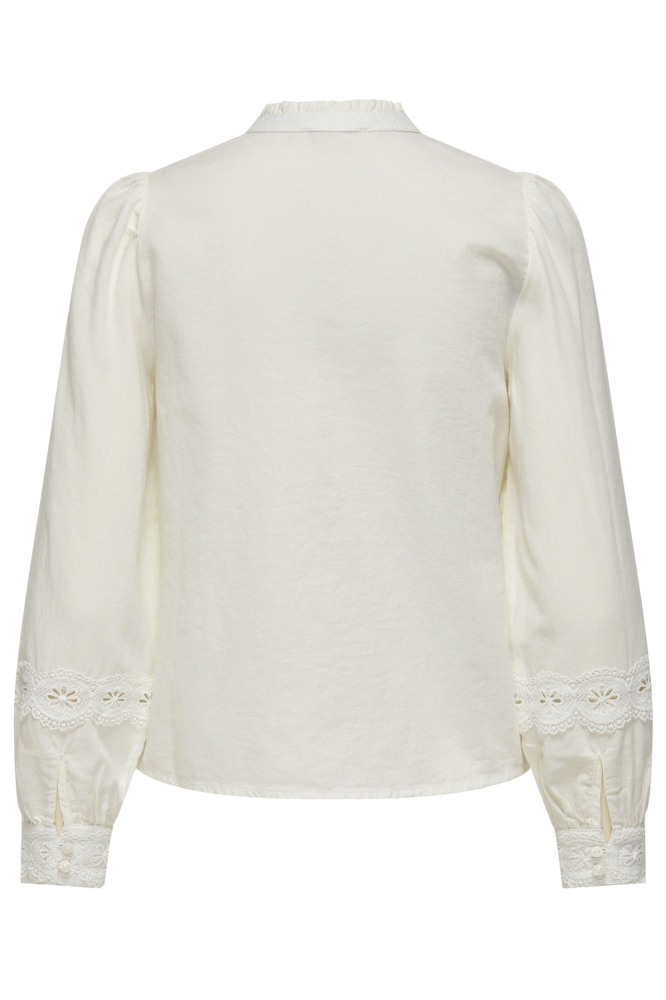 JDYFLO L/S LACE SHIRT WVN 15333977 CLOUD DANCER