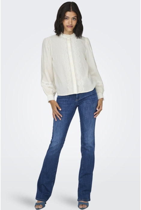 Jacqueline de Yong jdyflo l/s lace shirt wvn