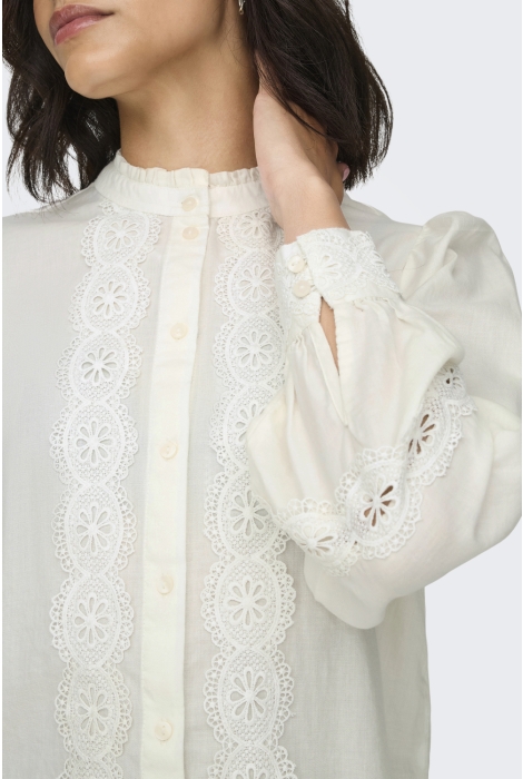 Jacqueline de Yong jdyflo l/s lace shirt wvn