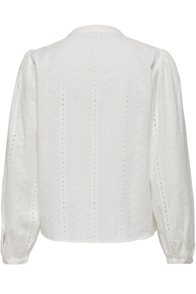 JDYAMIE L/S EMBROIDERY SHIRT WVN 15330192 CLOUD DANCER