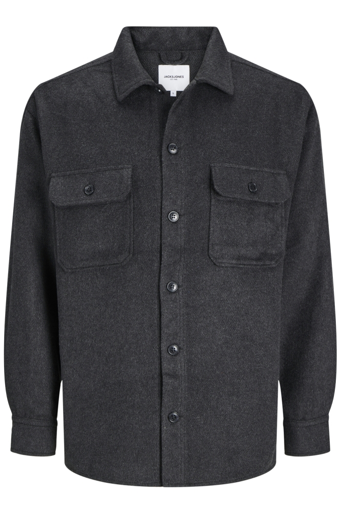 JJEBRADLEY OLLIE OVERSHIRT LS NOOS 12257199 BLACK