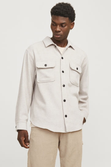 Jack & Jones Overhemd JJEBRADLEY OLLIE OVERSHIRT LS NOOS 12257199 Peyote