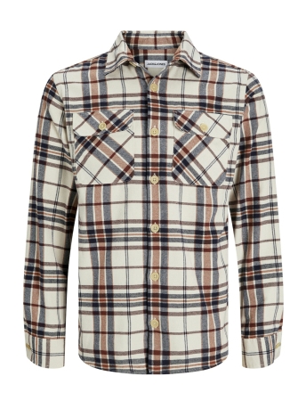 Jack & Jones Overhemd JJEDARREN OVERSHIRT LS NOOS 12248409 MOCHA BISQUE