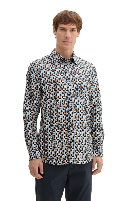 Tom Tailor fitted printed shirt