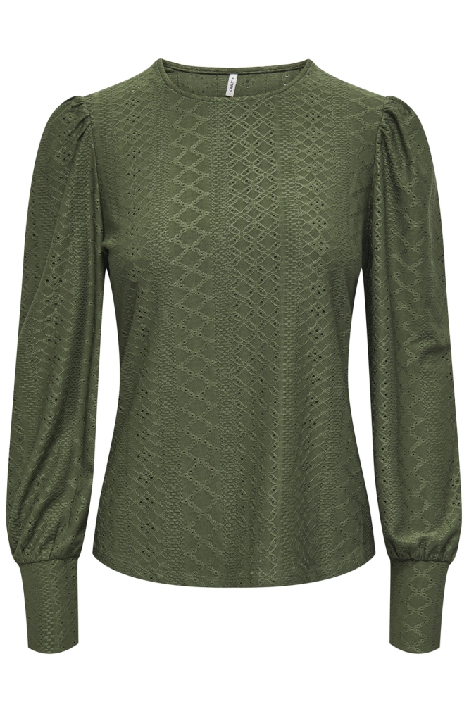 ONLSANDRA L/S PUFF TOP JRS NOOS 15328203 Rifle Green