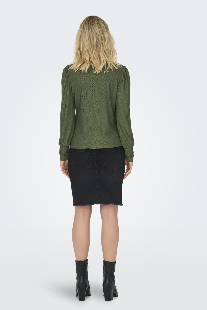 ONLSANDRA L/S PUFF TOP JRS NOOS 15328203 Rifle Green