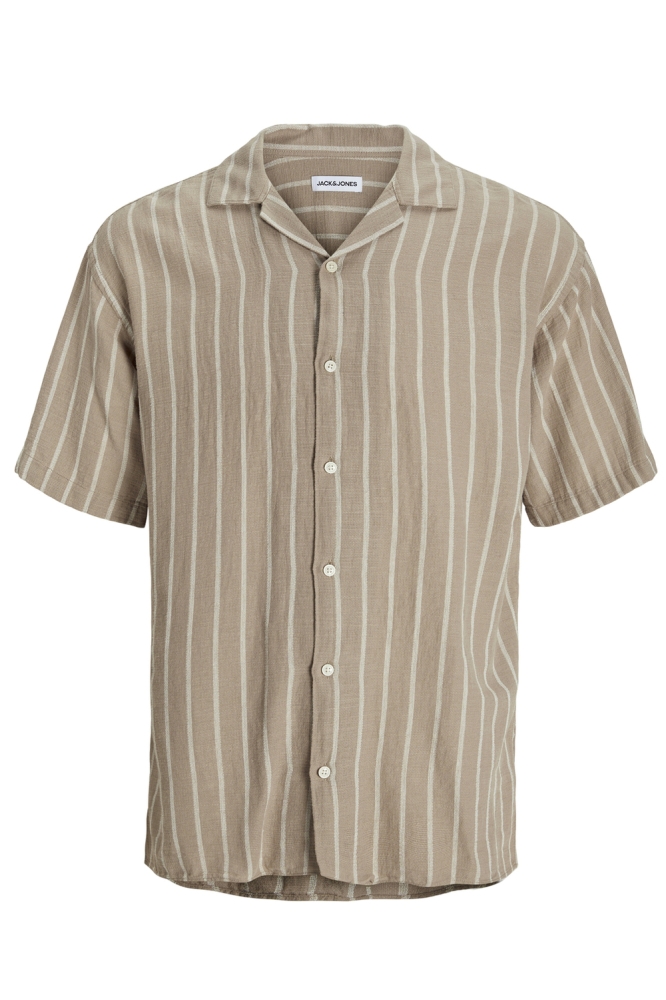 JJEENZO STRIPE RESORT SHIRT SS SN 12268457 Crockery