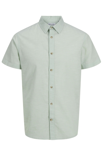 Jack & Jones Overhemd JJESUMMER SHIRT SS SN 12269329 ICEBERG GREEN