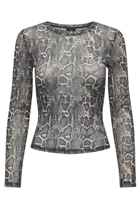 Jacqueline de Yong jdyelsa l/s o-neck mesh top jrs