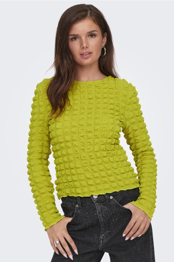 ONLSEBBE L/S O-NECK TOP JRS 15333029 Citronelle