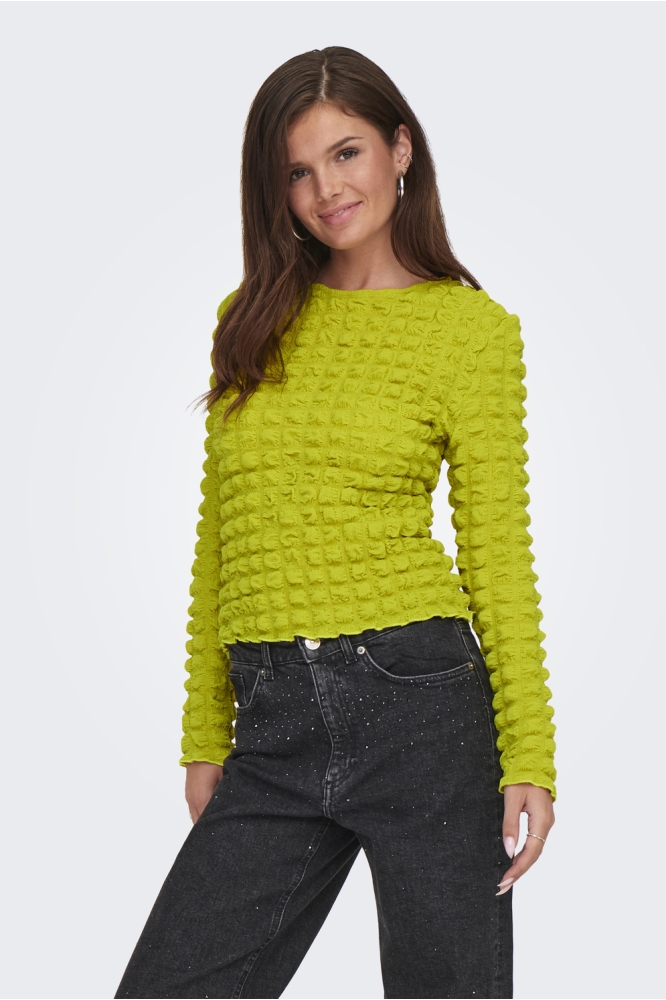 ONLSEBBE L/S O-NECK TOP JRS 15333029 Citronelle