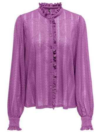 Only Blouse ONLISABELLE L/S PLACKET RUFFLE TOP 15337660 LIATRIS