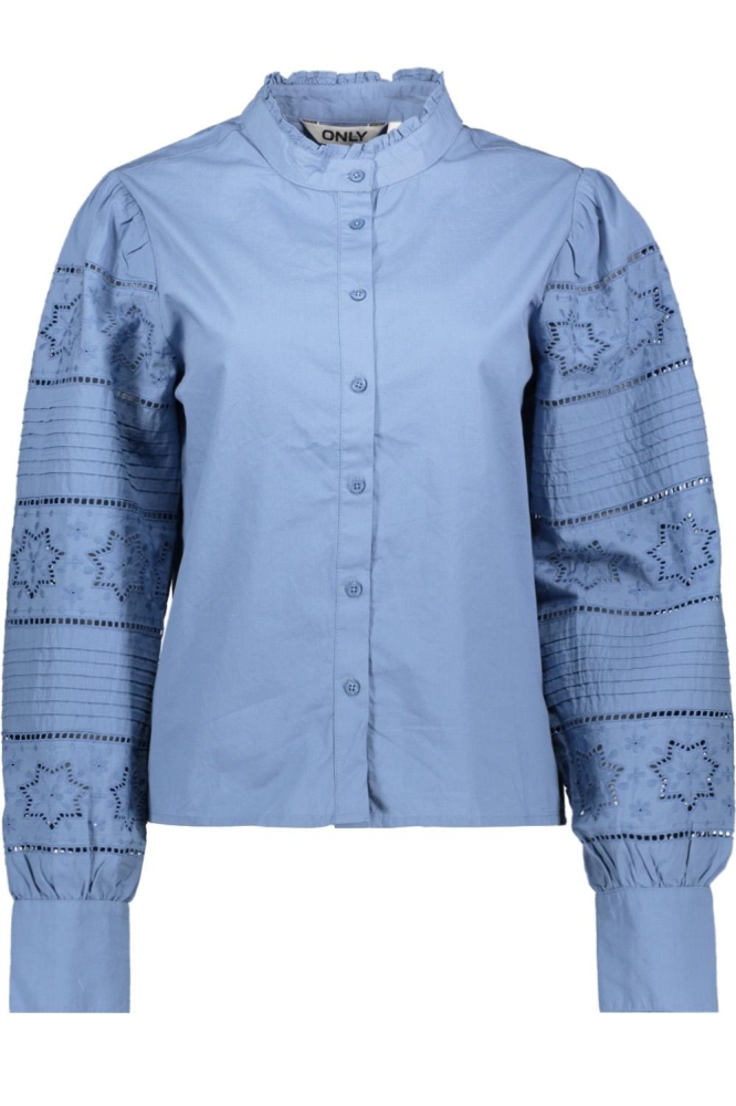 ONLSTAR LS BUTTON EMB SHIRT WVN CS 15343564 CORONET BLUE