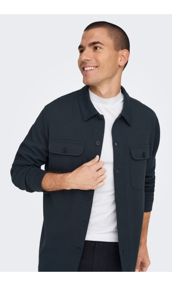 ONSNEWKODYL OVERSHIRT SWEAT NOOS 22021279 DARK NAVY