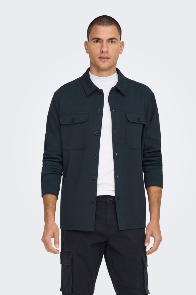 ONSNEWKODYL OVERSHIRT SWEAT NOOS 22021279 DARK NAVY