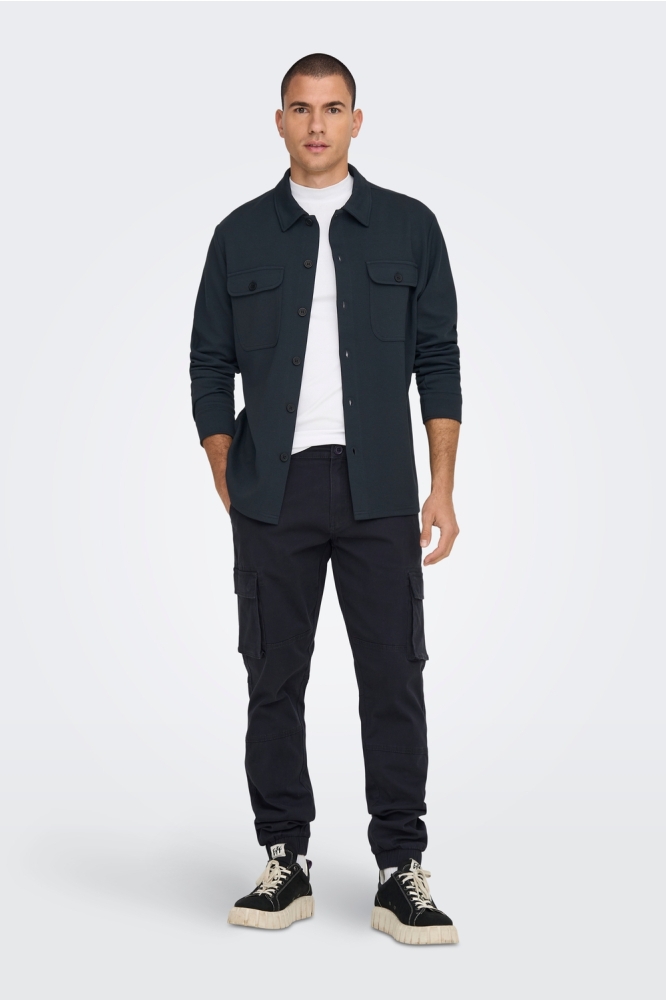 ONSNEWKODYL OVERSHIRT SWEAT NOOS 22021279 DARK NAVY