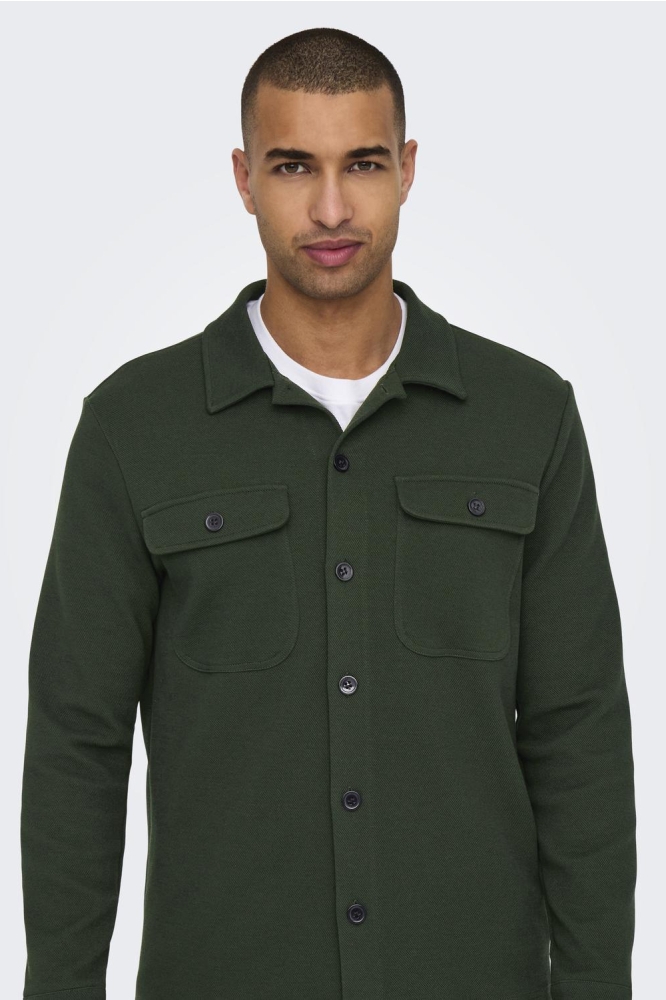 ONSNEWKODYL OVERSHIRT SWEAT NOOS 22021279 ROSIN