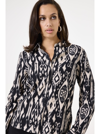 Garcia Blouse BLOUSE MET PRINT T40234 60 BLACK