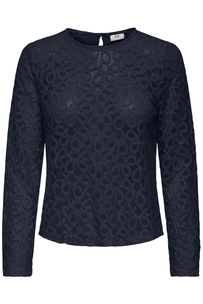 JDYMATHILDA L/S LACE TOP JRS 15341469 TOTAL ECLIPSE