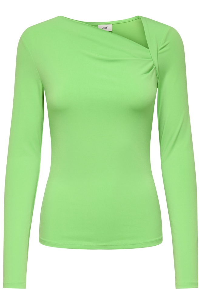 JDYMISTY L/S ASYMMETRIC TOP JRS 15341453 SUMMER GREEN