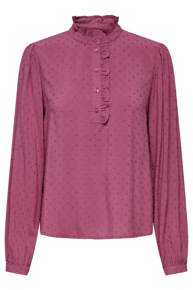 JDYDIANA LIFE L/S FRILL SHIRT WVN 15343798 MALAGA