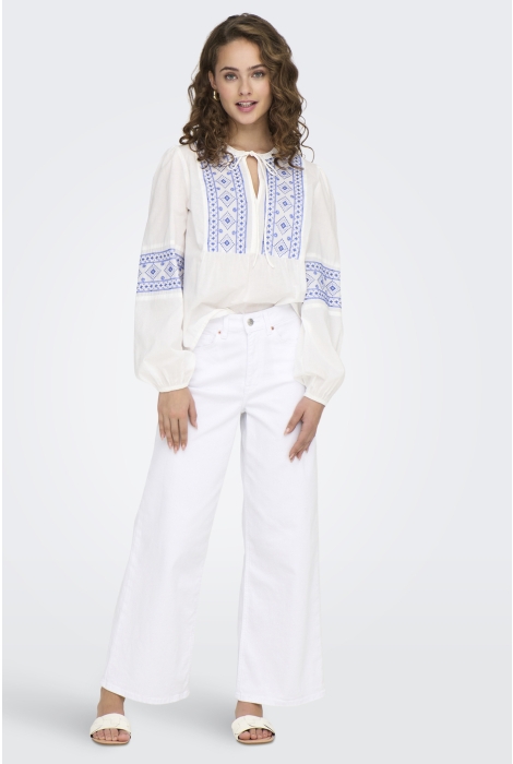 Jacqueline de Yong jdylulu l/s embroidery shirt wvn