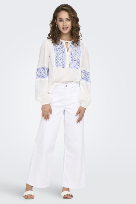 Jacqueline de Yong jdylulu l/s embroidery shirt wvn