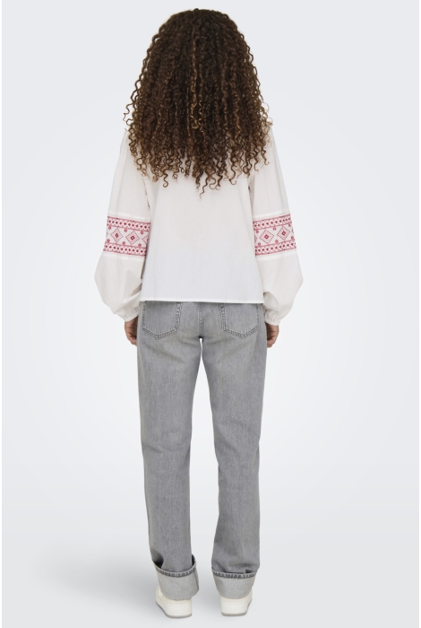 Jacqueline de Yong jdylulu l/s embroidery shirt wvn