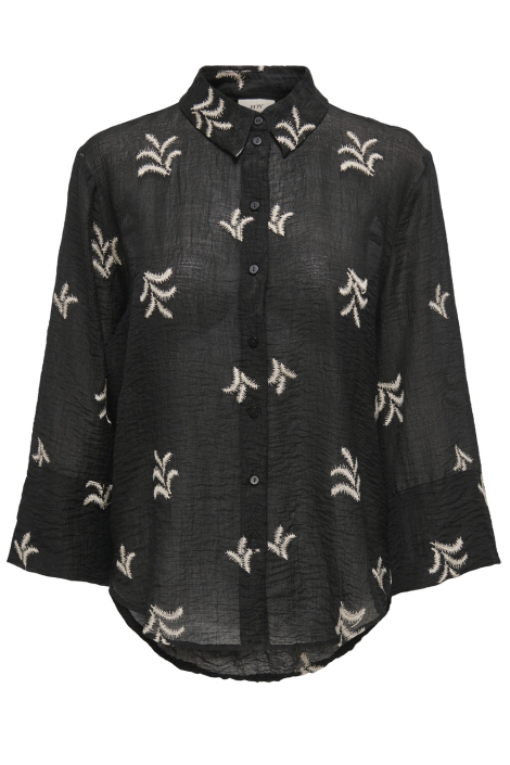 Jacqueline de Yong jdytheo 7/8 embroidery shirt wvn