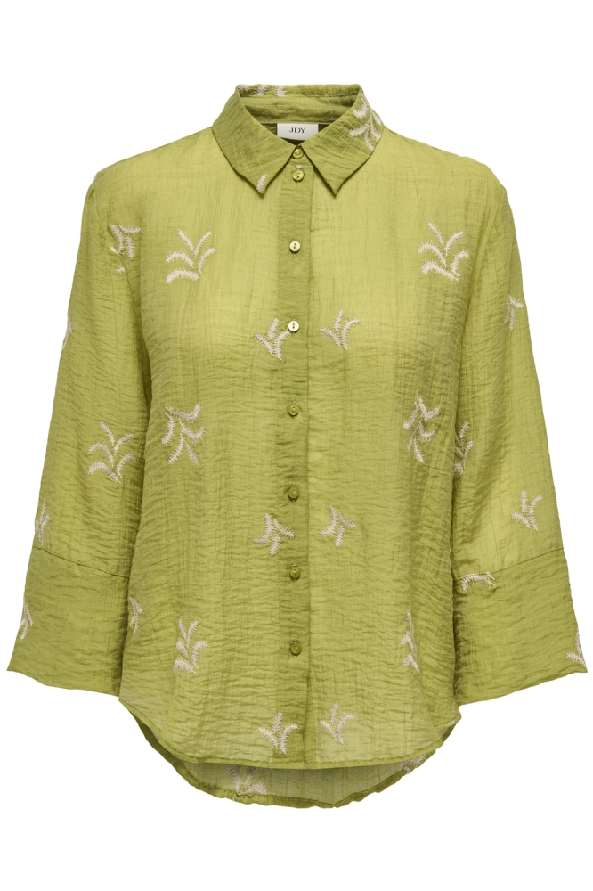 JDYTHEO 7/8 EMBROIDERY SHIRT WVN 15343807 Moss/SANDSHELL