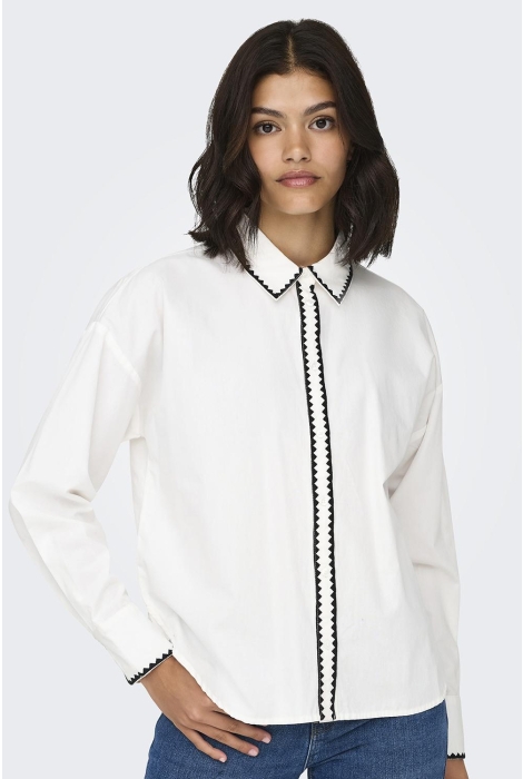 Jacqueline de Yong jdylorenzo l/s emb. shirt wvn