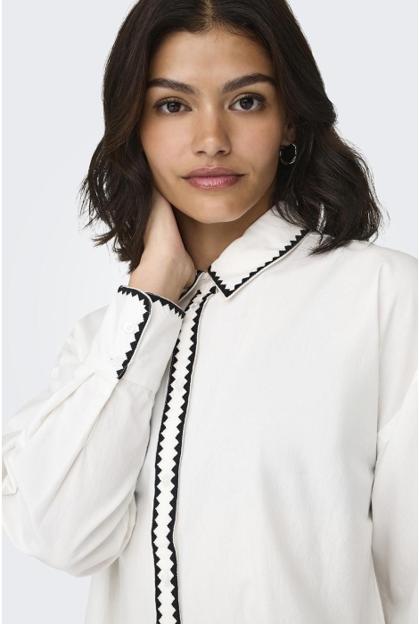 Jacqueline de Yong jdylorenzo l/s emb. shirt wvn