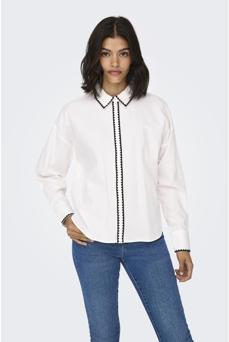 Jacqueline de Yong jdylorenzo l/s emb. shirt wvn