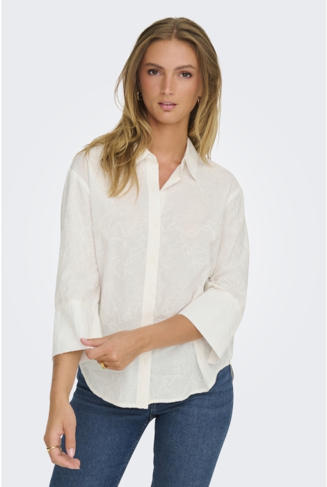 Jacqueline de Yong jdyselma 3/4 embroidery shirt wvn