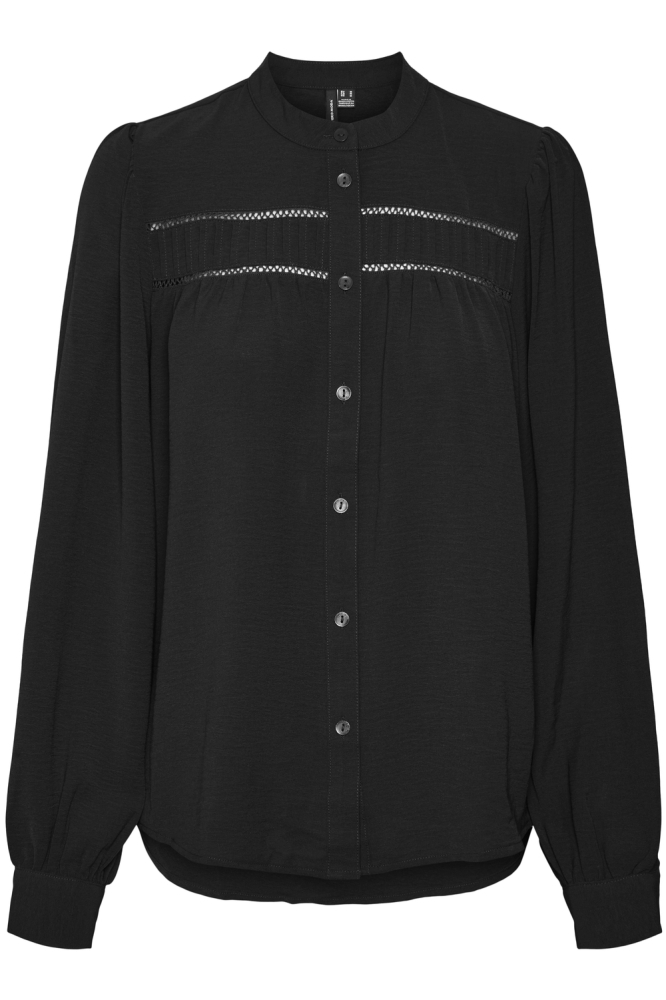 VMEMMA LS LACE SHIRT WVN GA NOOS 10314655 BLACK