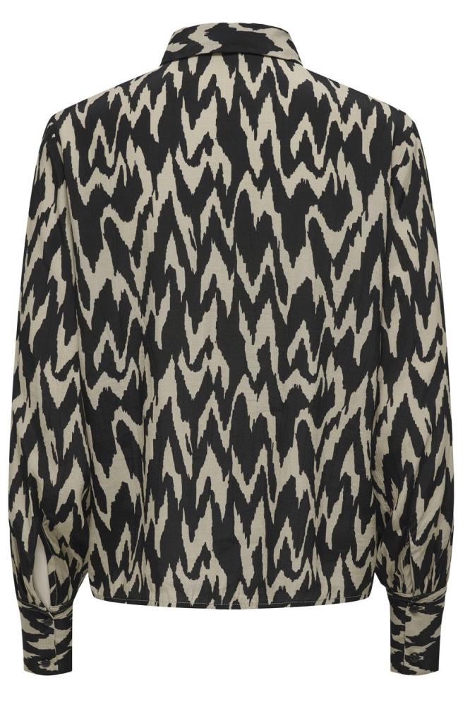 JDYMARLOWE L/S SHIRT WVN 15326311 SILVER BIRCH/BLACK IKAT