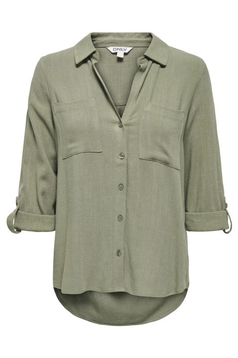 Only onlyasmin-siesta ls linen bl shirt