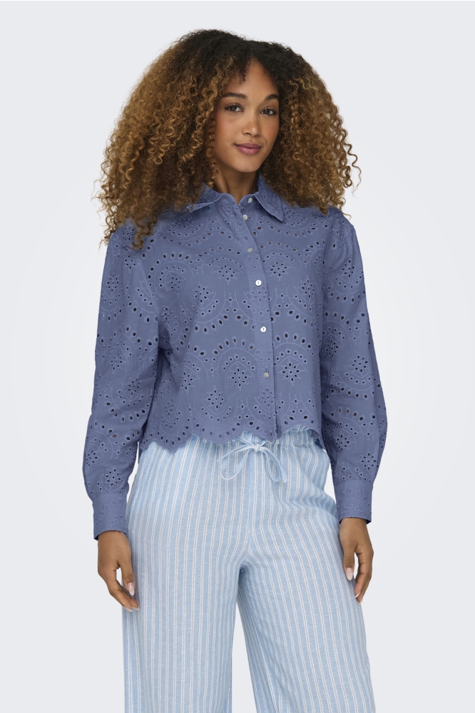 ONLVALAIS L/S SHIRT WVN NOOS 15269568 BLUE INDIGO