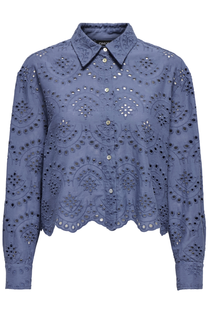 ONLVALAIS L/S SHIRT WVN NOOS 15269568 BLUE INDIGO