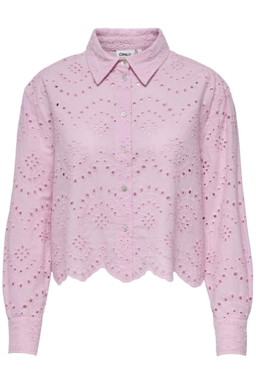 Only Blouse ONLVALAIS L/S SHIRT WVN NOOS 15269568 PINK LADY