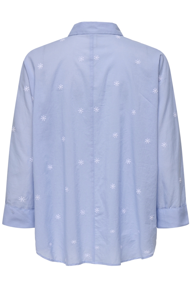 ONLNEW LINA GRACE LS EMB SHIRT NOOS 15283743 BRUNNERA BLUE