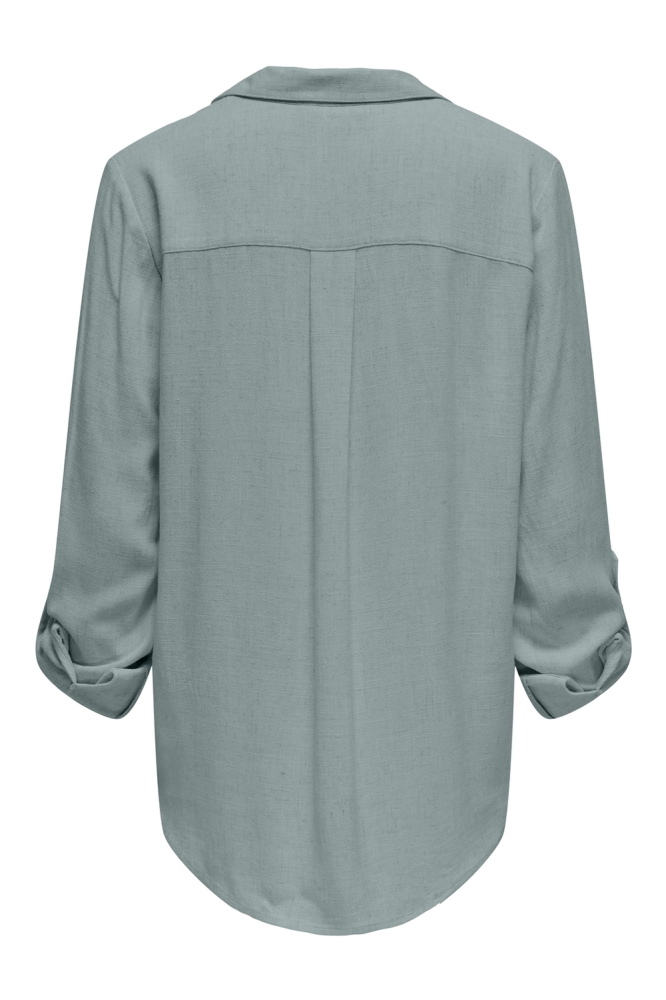 ONLYASMIN-SIESTA LS LINEN BL SHIRT 15349102 ABYSS