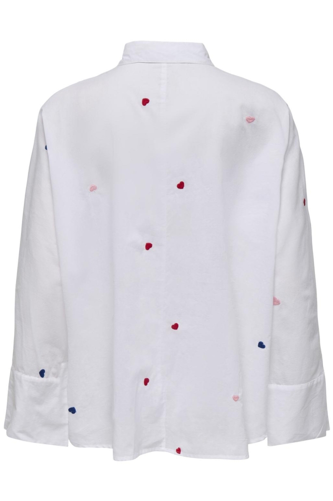 ONLNEW LINA GRACE LS EMB SHIRT NOOS 15283743 BRIGHT WHITE