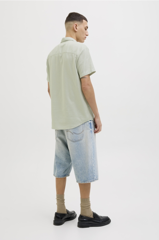 JORVARENNA DOBBY SHIRT SS 12271109 Celadon Tint