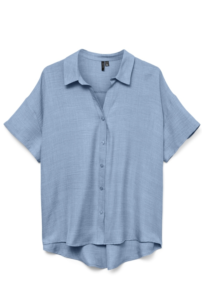 VMMELANEY QUEENY SS SHIRT WVN GA 10325866 Chambray Blue/Melange