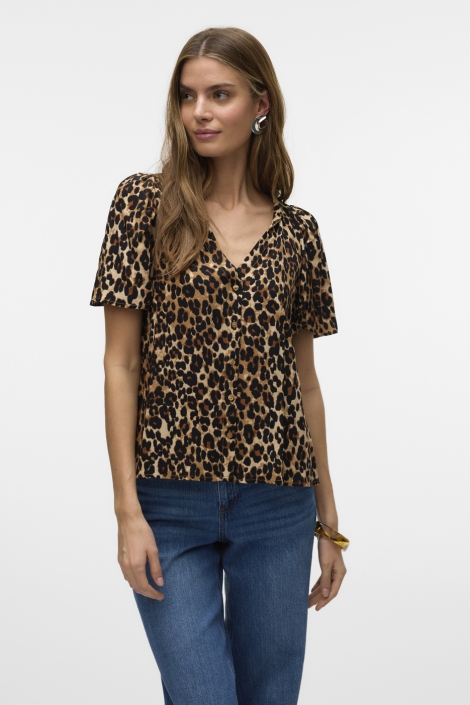 Vero Moda vmalba ss v-neck shirt wvn ga