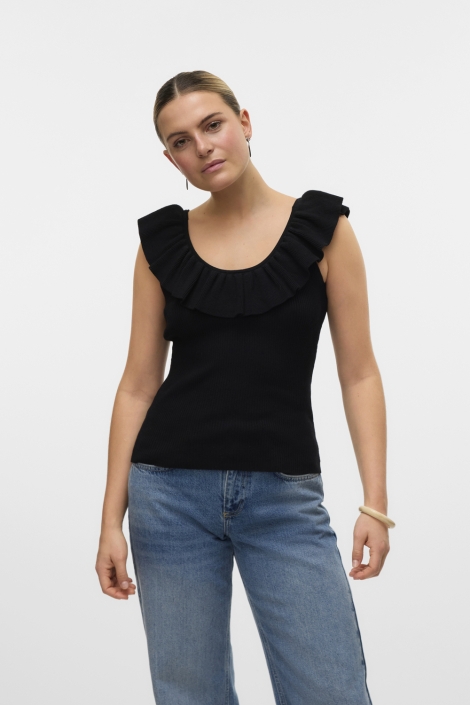 Vero Moda vmsilje sl ruffle top ga